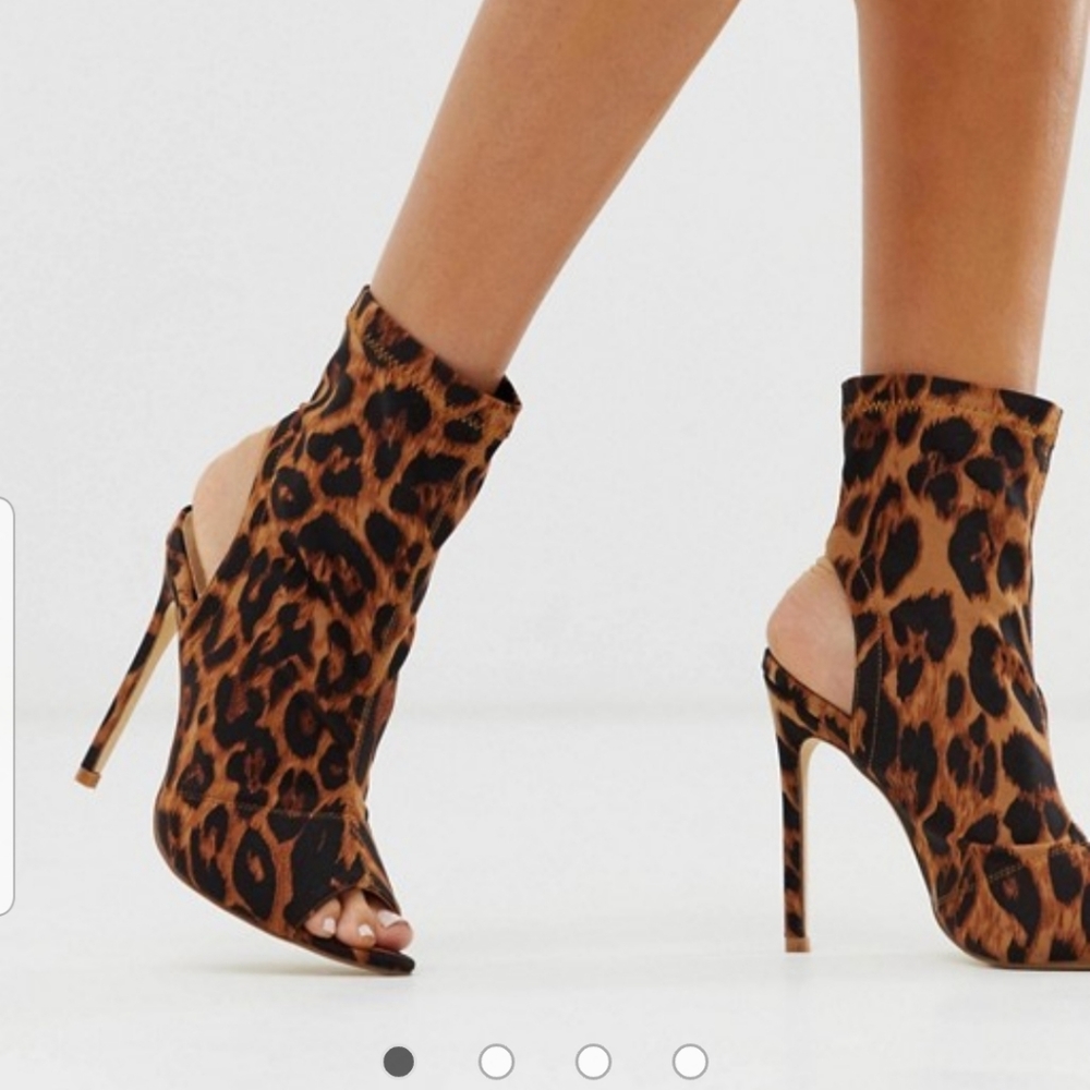 Peep toe high heels